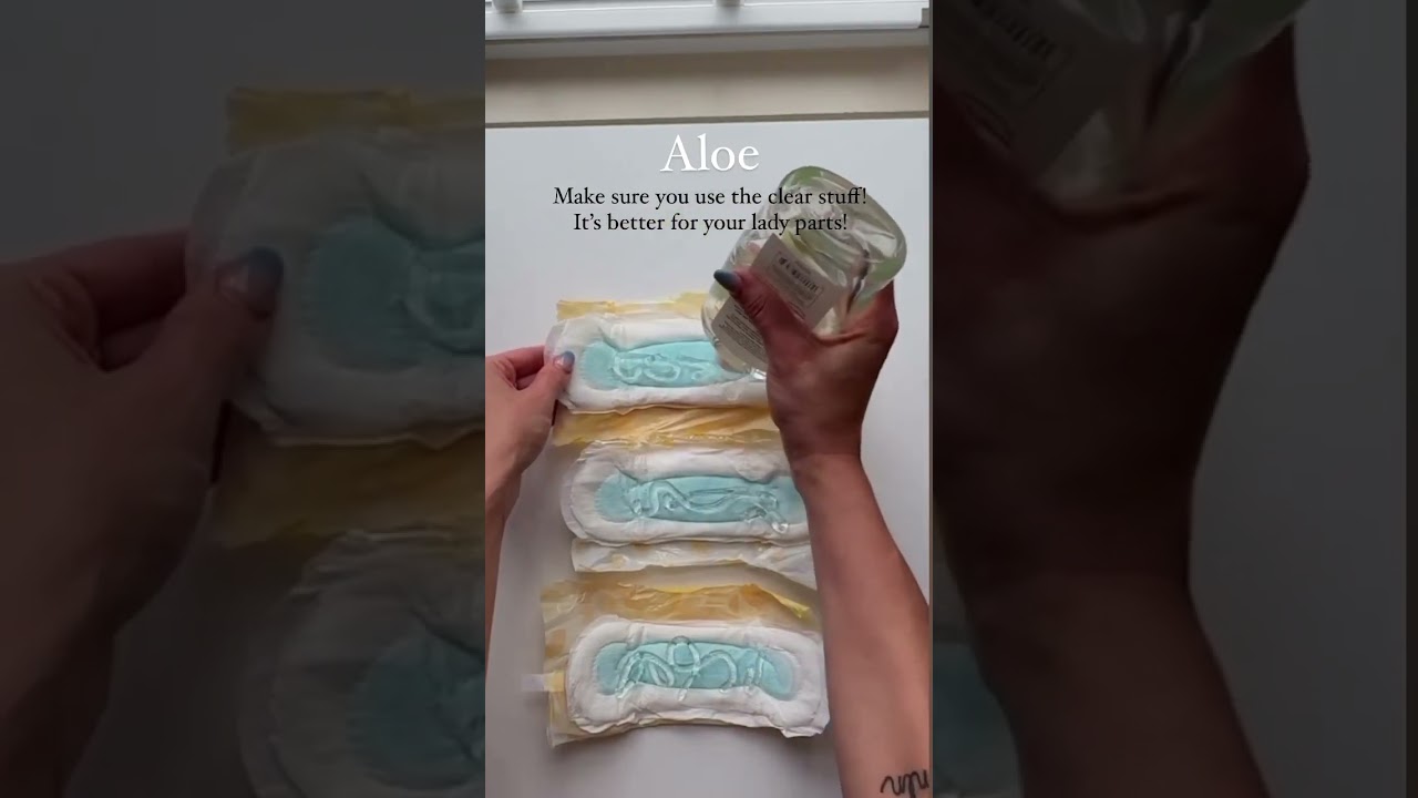 Making padsicles ASMR 🤰#padsicles #postpartum #pregnancy #shorts #ytshorts