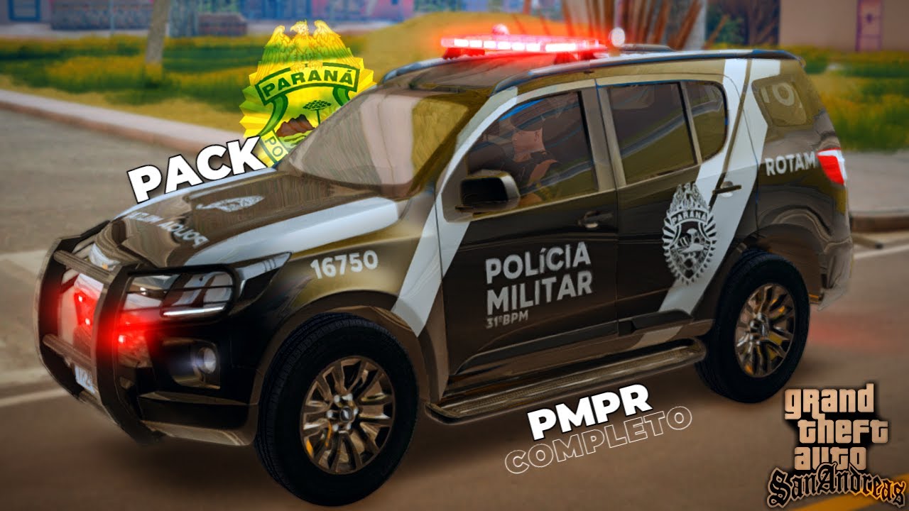 GTA SAN ANDREAS PACK DA POLÍCIA DO PARANÁ - PMPR | NOVAS VIATURAS E SKINS PRA ANDROID/PC