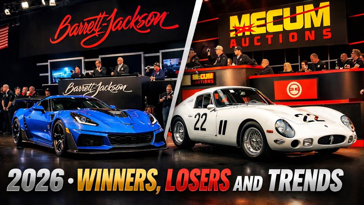 Barrett-Jackson & Mecum auction 2026: Winners, Losers and Trends! 