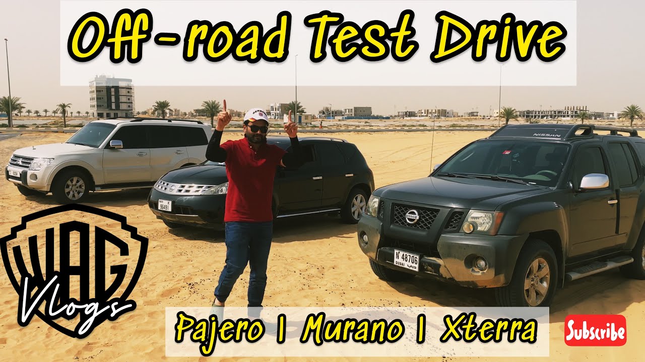 OMG! Nissan Murano Flies in the desert - Offroad Test drive | Nissan Xterra vs Pajero vs Murano