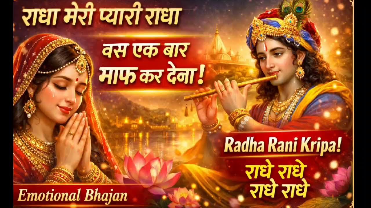 राधा मेरी प्यारी राधा | बस एक बार माफ कर देना | Radha Rani Emotional Bhajan | Radhe Radhe Bhajan