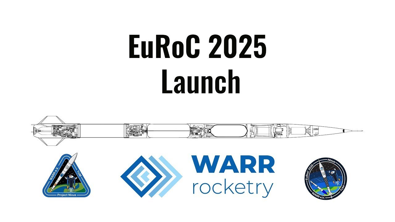 WARR Rocketry Nixus EX-4C Rocket Launch | EuRoC 2025 (Livestream Clip) #rocket #students #euroc