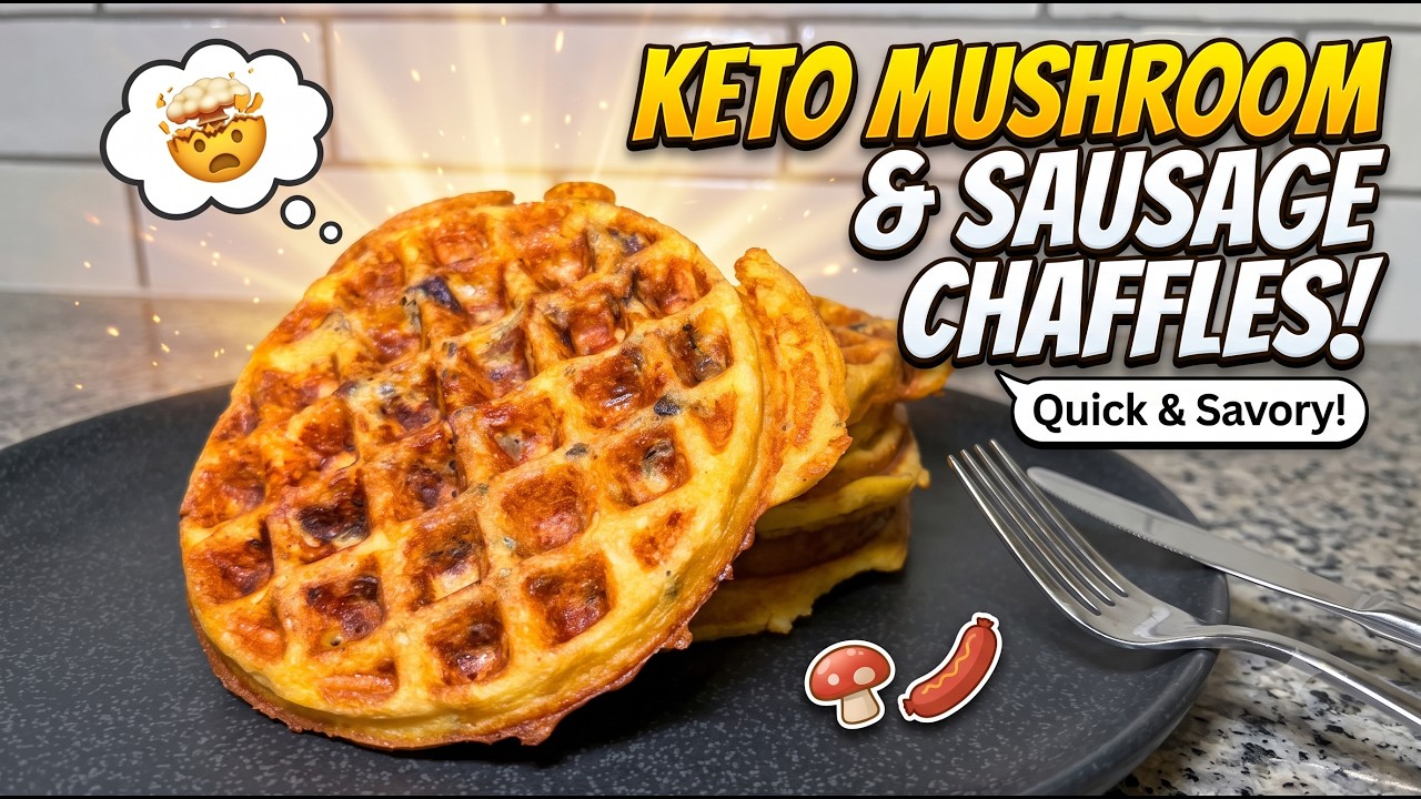The Savory Chaffle Recipe You Didn&rsquo;t Know You Needed #ketorecipes #food #cooking @ByDash