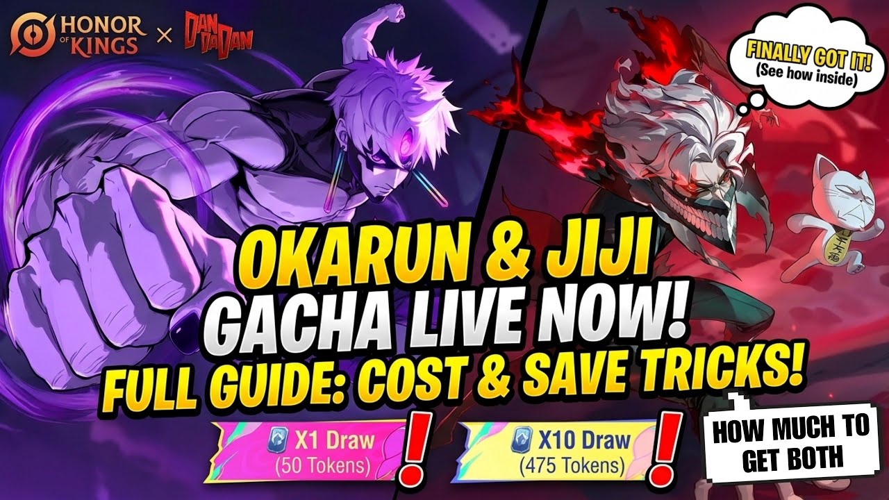 HONOR OF KINGS x DANDADAN: FULL GACHA GUIDE! How Much Tokens Do You Need?