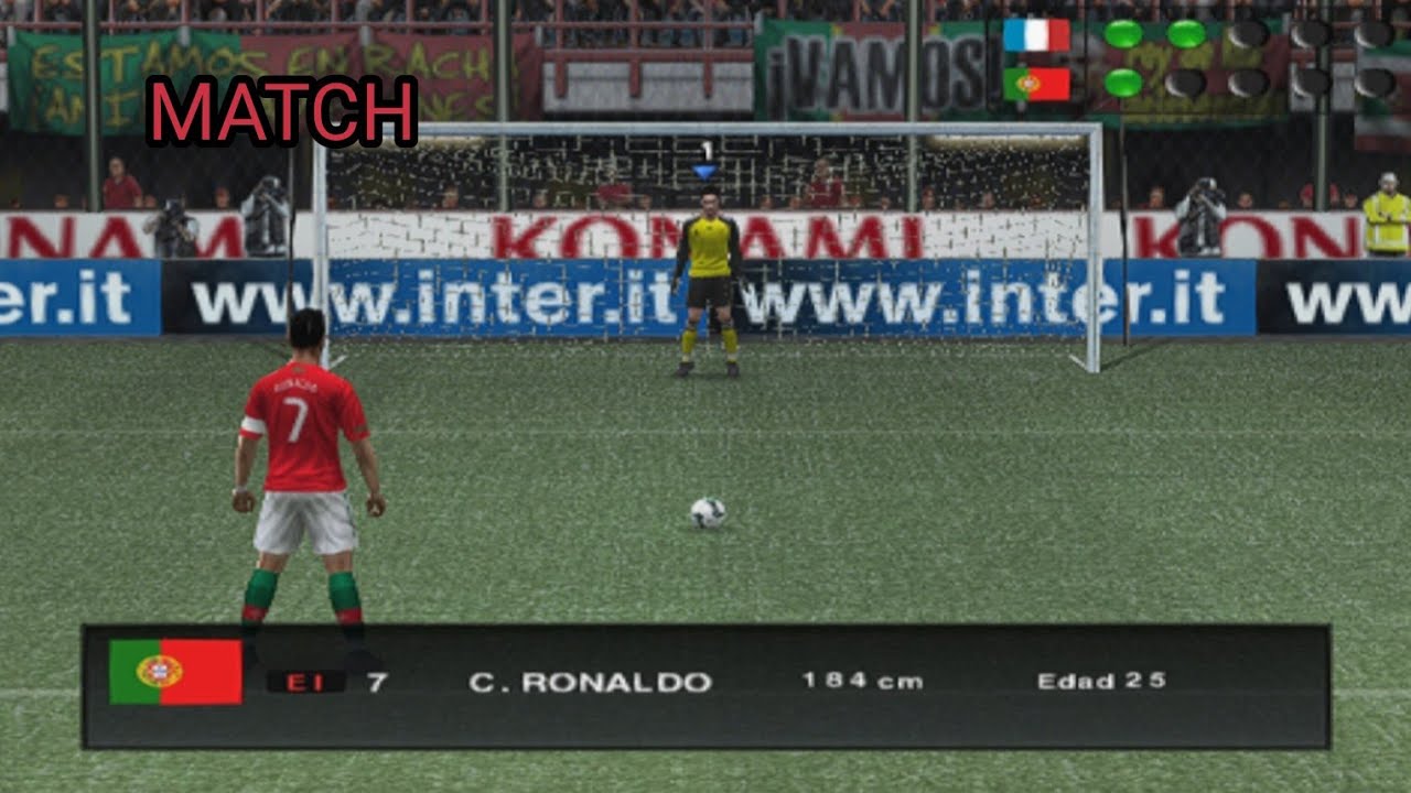 PES 2010 PS2 France vs Portugal Gameplay