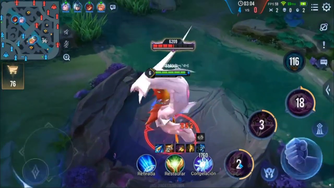 Top 1 Latam aov, pro eva game in 6 minutes '-'