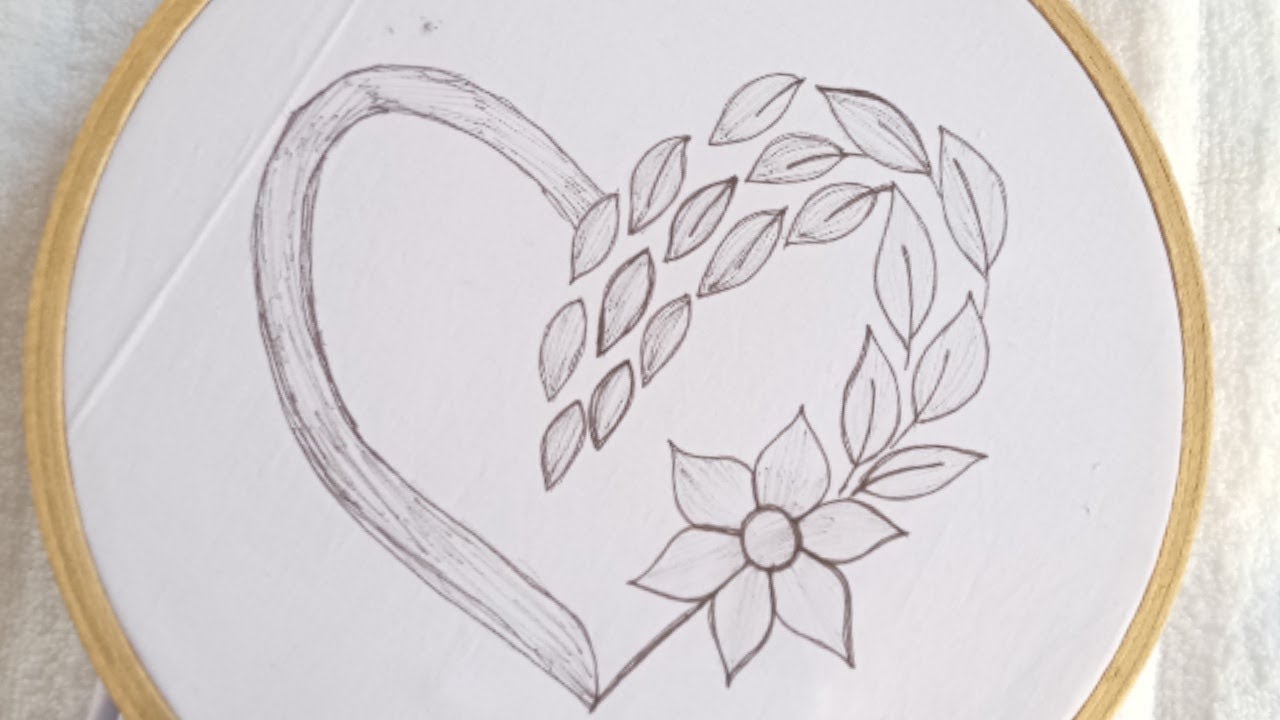 Love embroidery design for beginners , Beautiful Hand embroidery tutorial