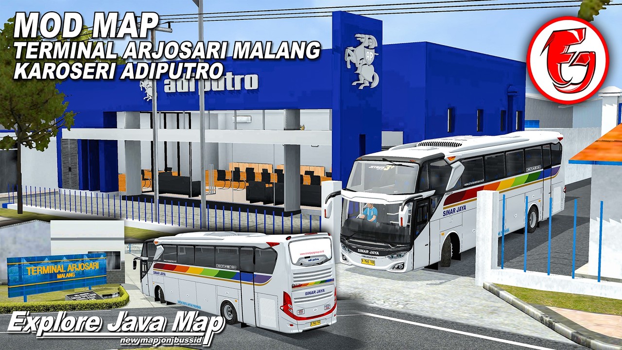 RILIS MOD MAP KAROSERI ADIPUTRO DAN TERMINAL ARJOSARI MALANG DIBUSSID  | Explore Java Map V1.1