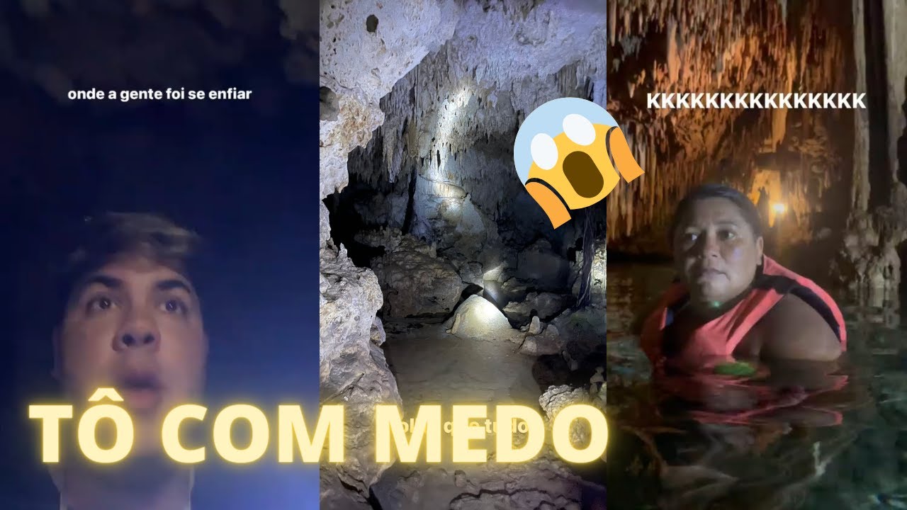 ALVARO E LEYDE CONHECE PONTO TÚRISTICO (CENOTE) E LEYDE FICA COM MEDO