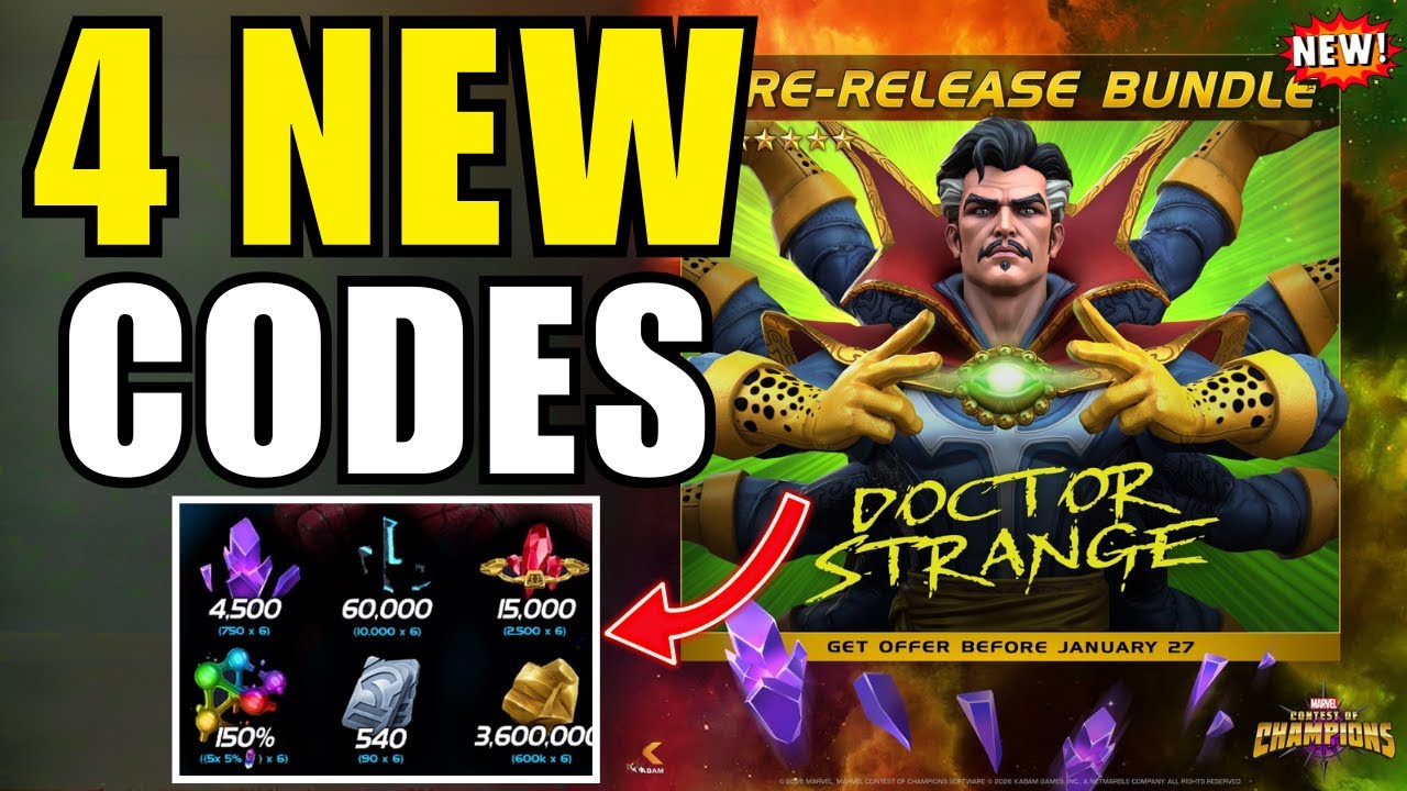 MCOC PROMO CODE 2026 - MCOC CODES - 2026 MARVEL CONTEST OF CHAMPIONS CODES MCOC