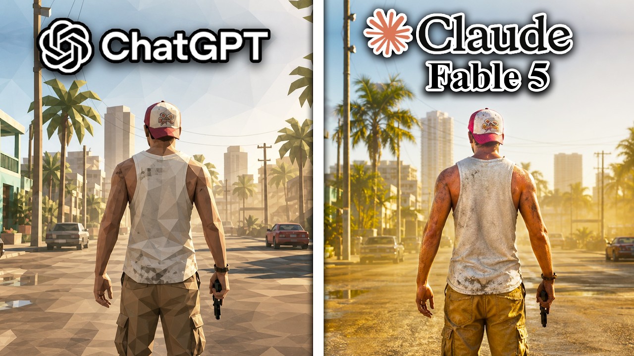 ChatGPT vs Claude Fable 5 Make GTA 6 From Scratch