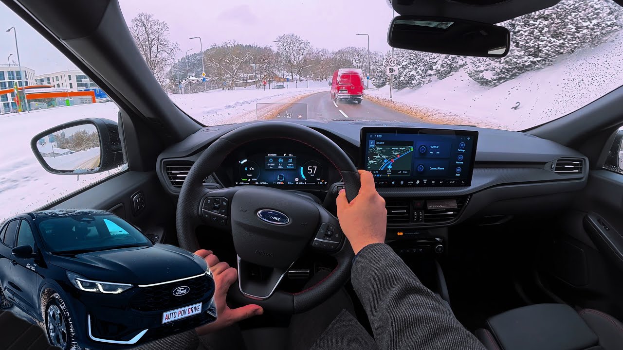 2026 Ford KUGA MY26 [ST-Line X PHEV 2.5l 243hp] POV Test Drive | Winter Consumption - part 2