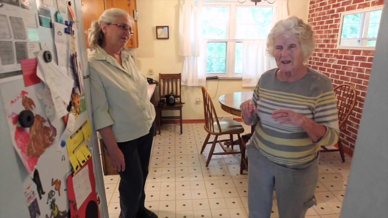 Elderly "sandwich generation" parents living with their children
