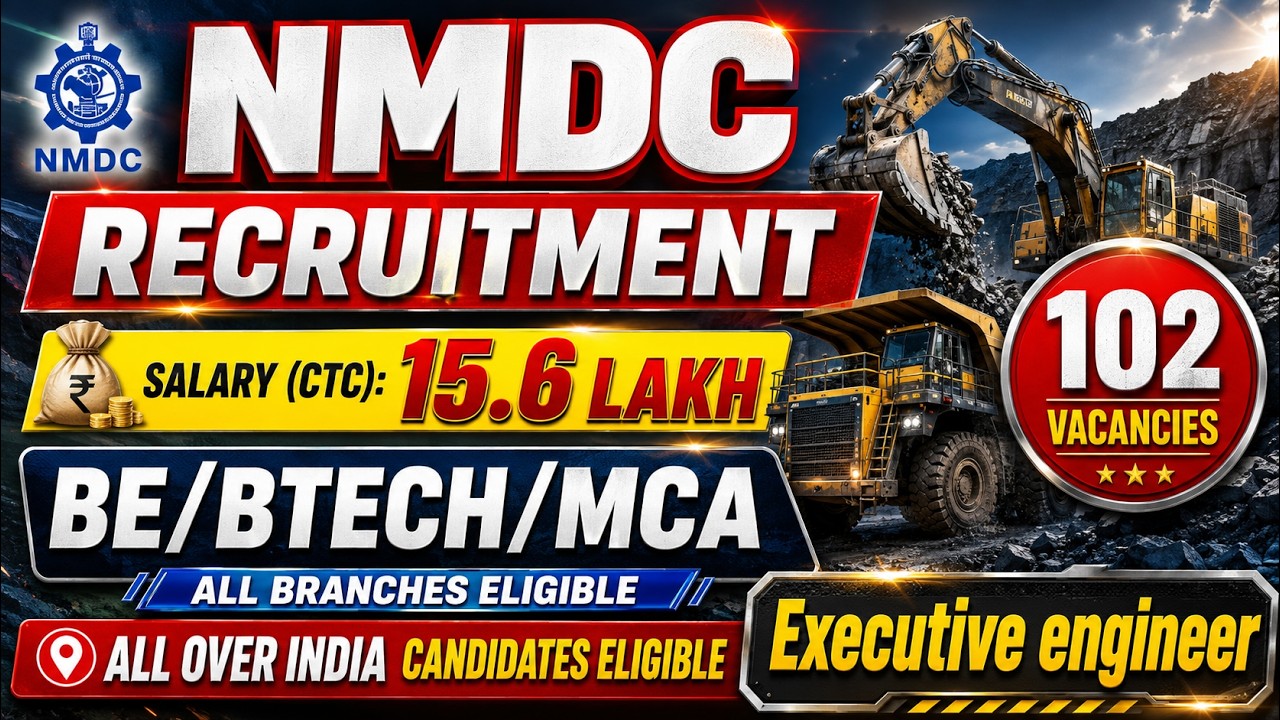 NMDC EXECUTIVE TRAINEE RECRUITMENT 2026 | PSU RECRUITMENT WITHOUT GATE EXAM