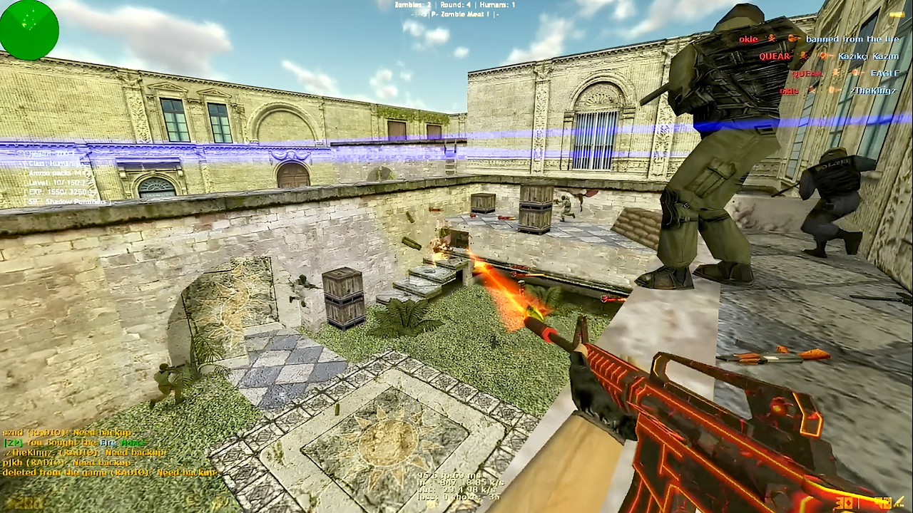 Counter Strike 1.6 Zombie Mod | Free Hook + FastAP | zm_ugc2 Gameplay (2025)
