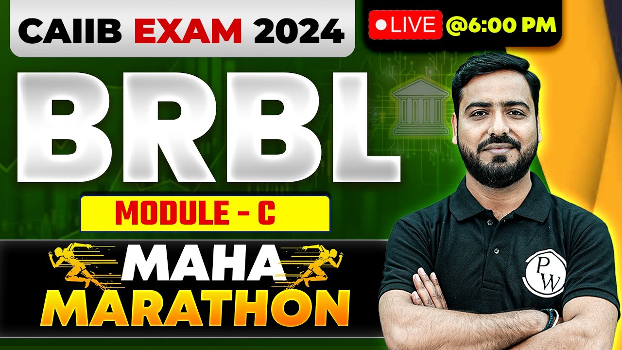 CAIIB BRBL Module C Marathon | CAIIB BRBL Revision Session | BRBL Marathon Class | Ashish Sir