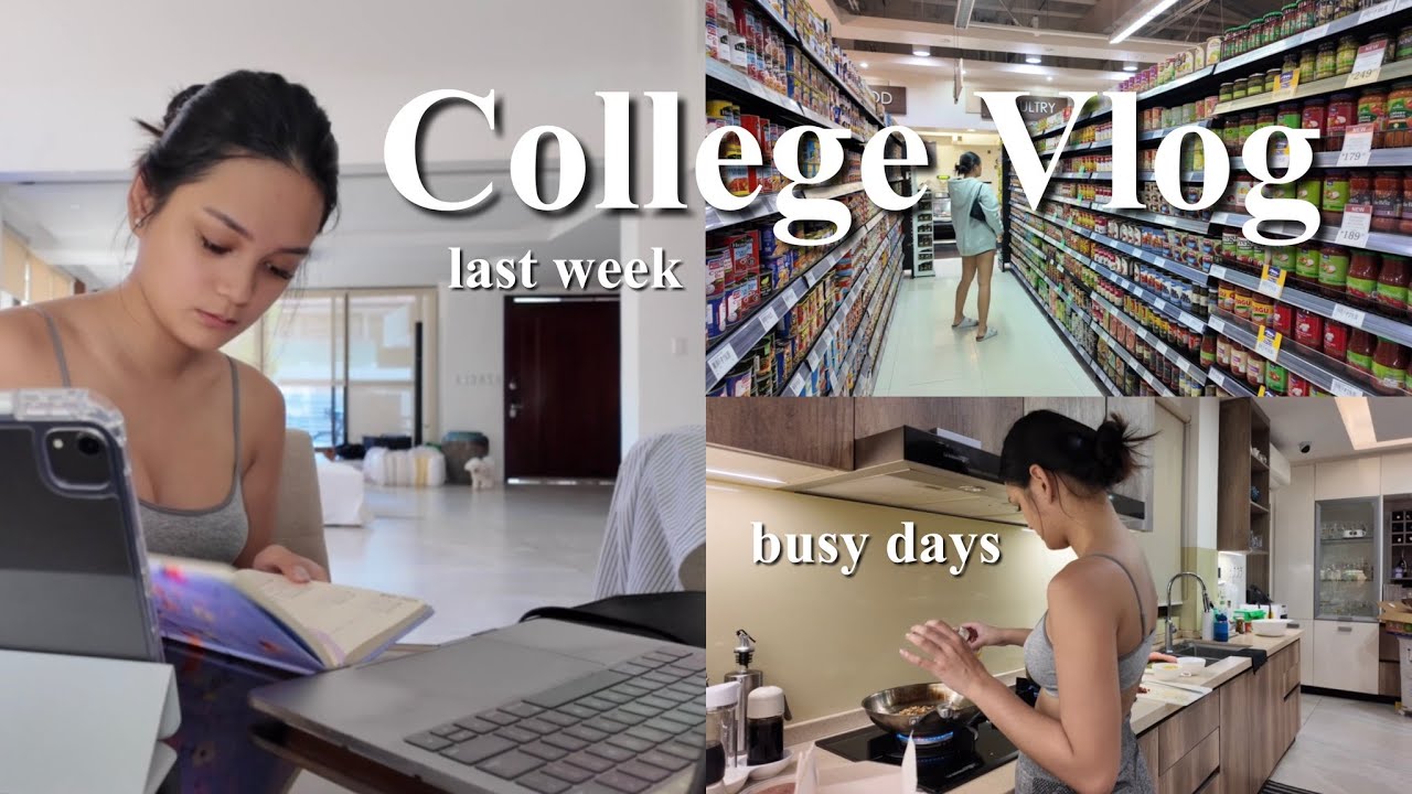 COLLEGE VLOG | last week in school + busy days