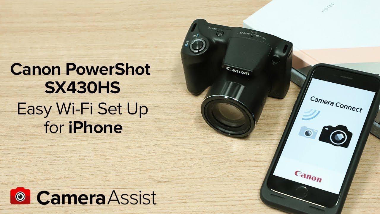 Подключите Canon PowerShot SX430IS к iPhone по Wi-Fi