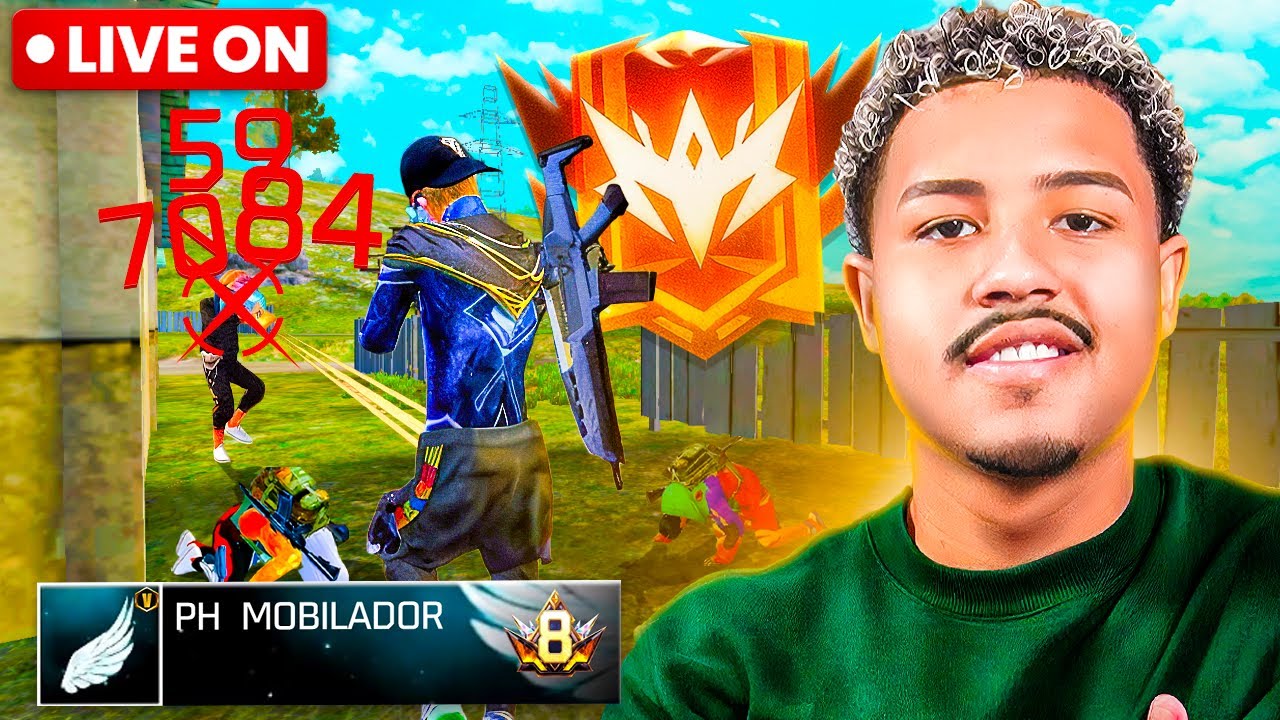 💙 QUARTOU COM O MAIS FOCADO! NOVA TEMPORADA! 🔥💙 FREE FIRE AO VIVO 💙 PHZIN FF
