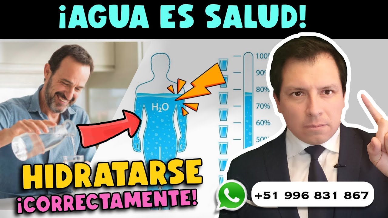 ¡IMPORTANTE! EL AGUA CUIDA NUESTRA SALUD ¿CÓMO HIDRATARSE CORRECTAMENTE?
