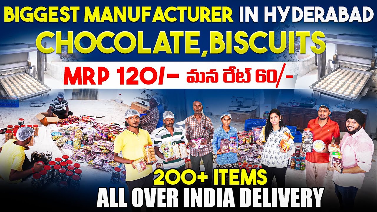 Biggest #Chocolates🍫#Biscuits Manufacturer in Hyderabad#Upto50%Discount #wholesalemarketinhyderabad