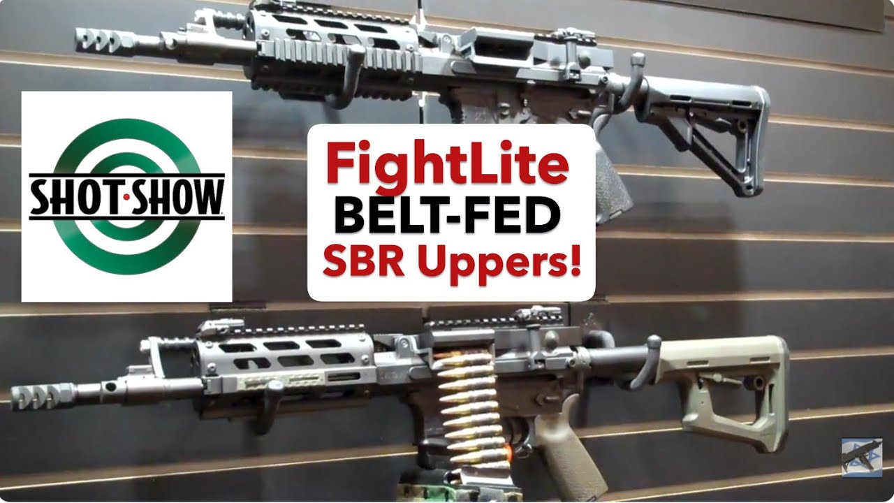 FightLite Belt-Fed SBR Uppers at SHOT Show 2026!