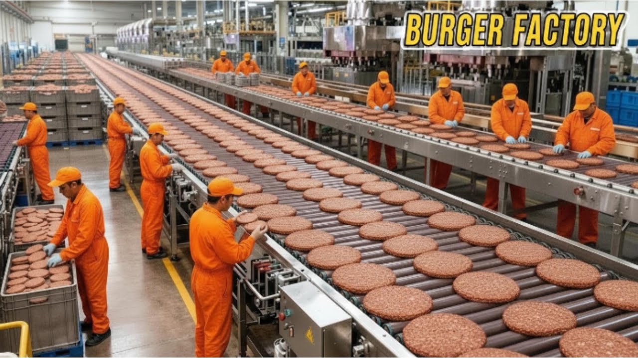 Inside a High-Tech Burger Patty Factory in America