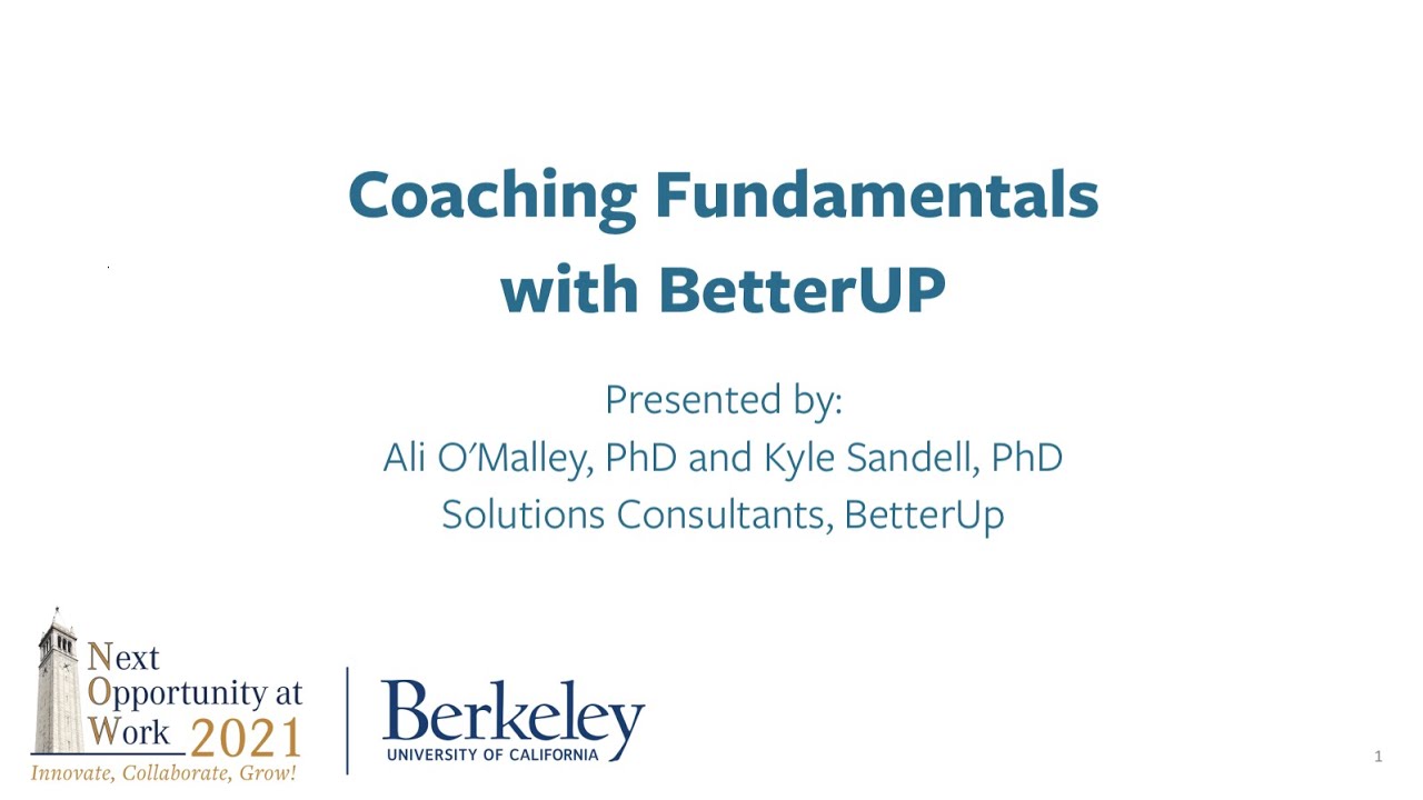 Coaching Fundamentals with BetterUP