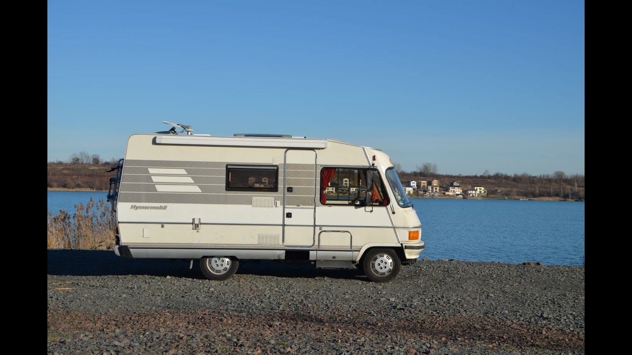 Hymer B 564 Baujahr 1990 mit Dusche, Solaranlage, Fahrradträger und Rollerplattform