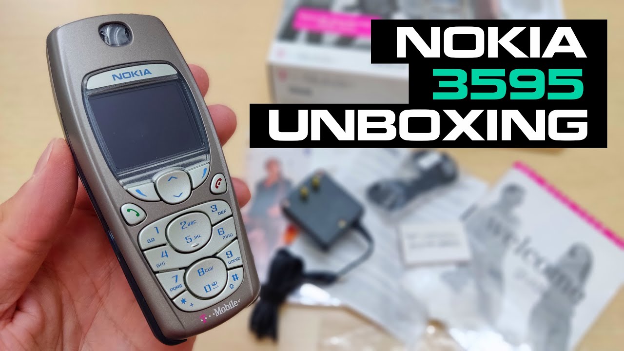 Nokia 3595 Unboxing 4K (NPM-10) - Review - Full Pack with all accessories