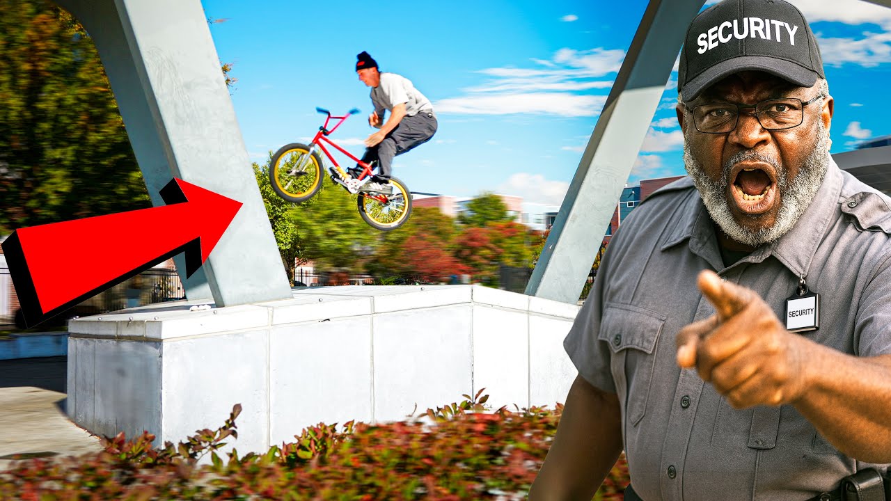 ANGRY SECURITY Called Back Up Over BMX!