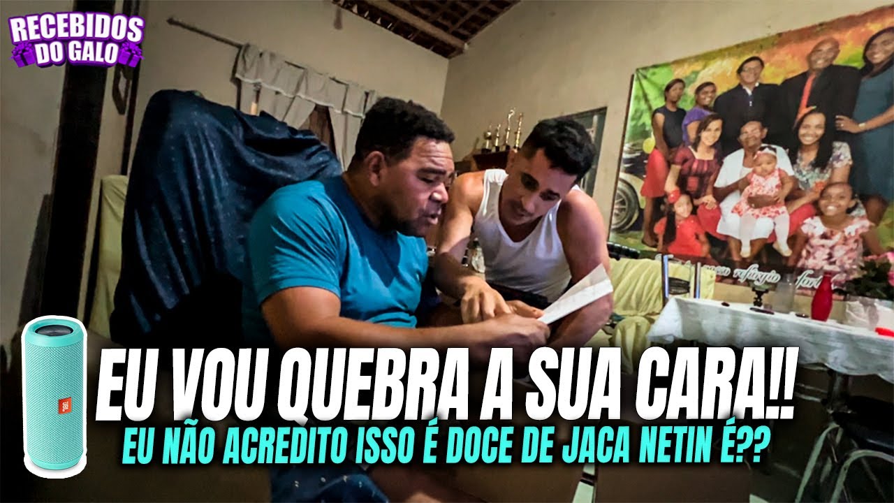 GALO CEGO RECEBE PRESENTES ERIK DIZ QUE É DOCE DE JACA, GALO PEGA AR | GALO CEGO
