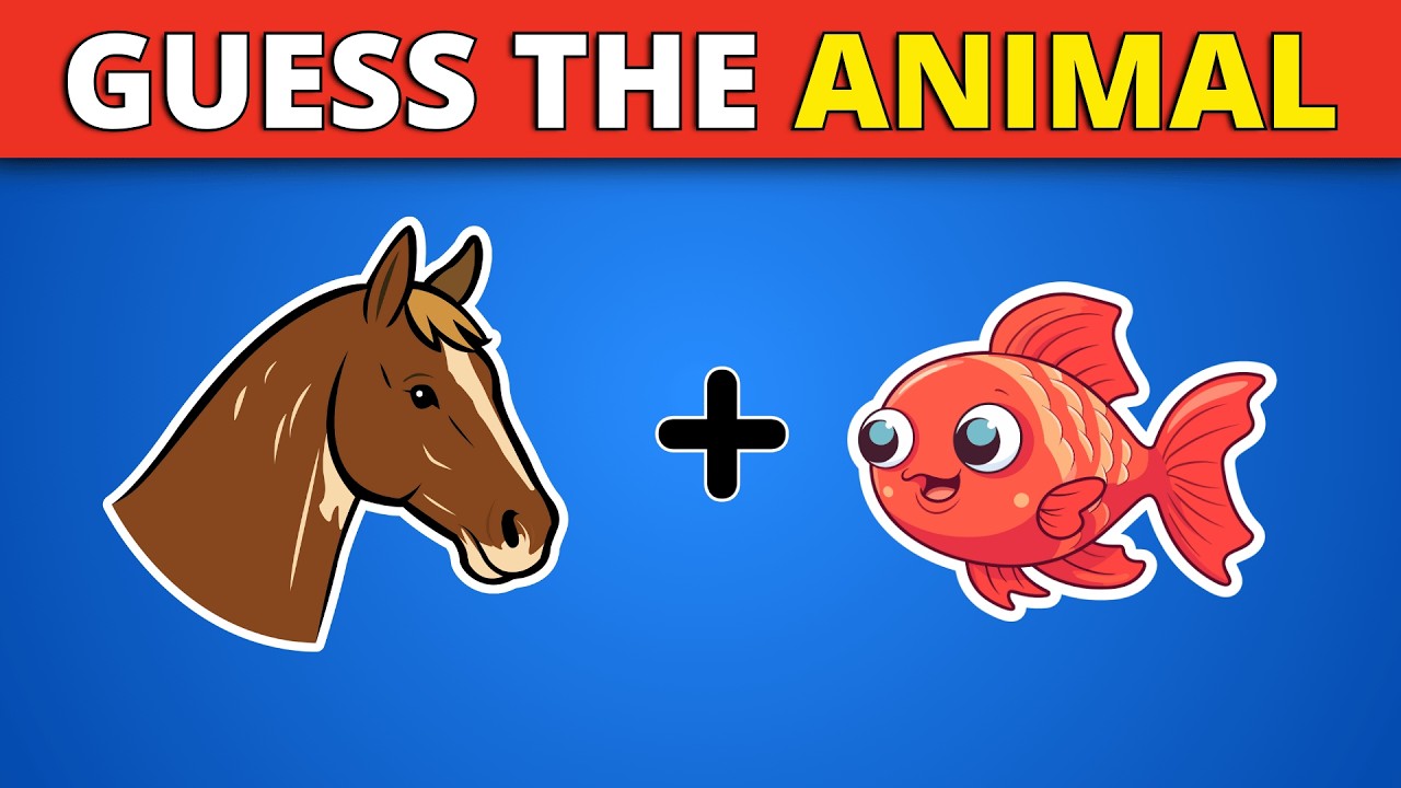 Can You Guess the Animal by Emoji? | Compound Word | Animal Emoji Quiz | 60+ Animals Name