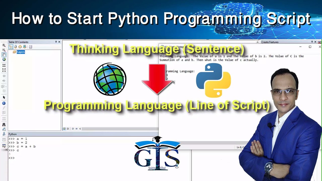 Как начать писать скрипт программирования Python в ArcGIS (Курс: ArcPy для ArcMap, уровень 1) | Г...
