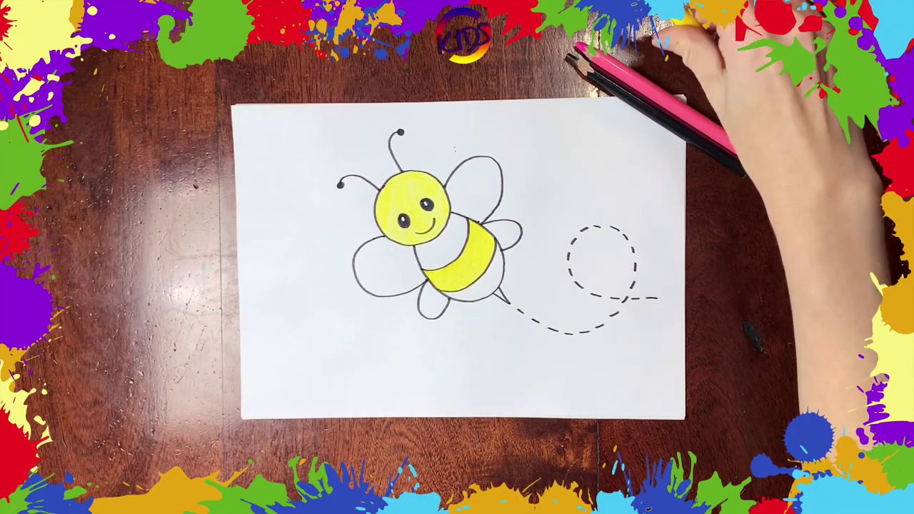 3- Dibuja una Abeja | Dibujo para niños