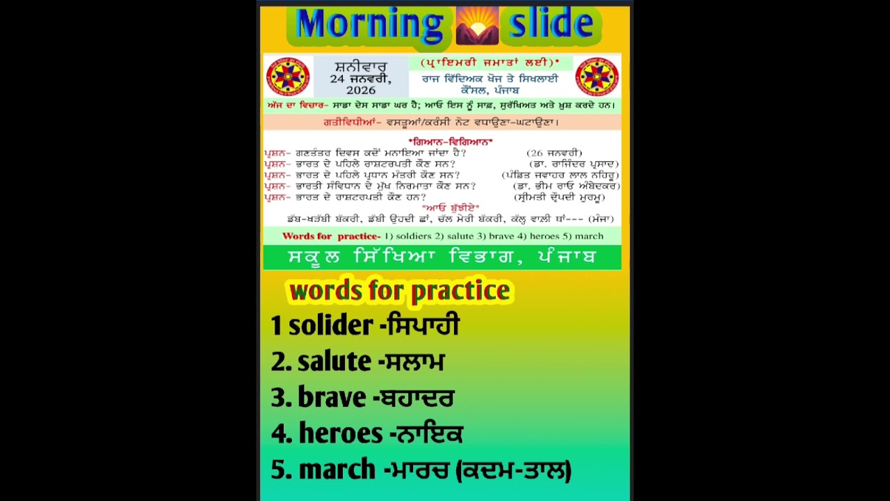 morning slide 24 January,2026