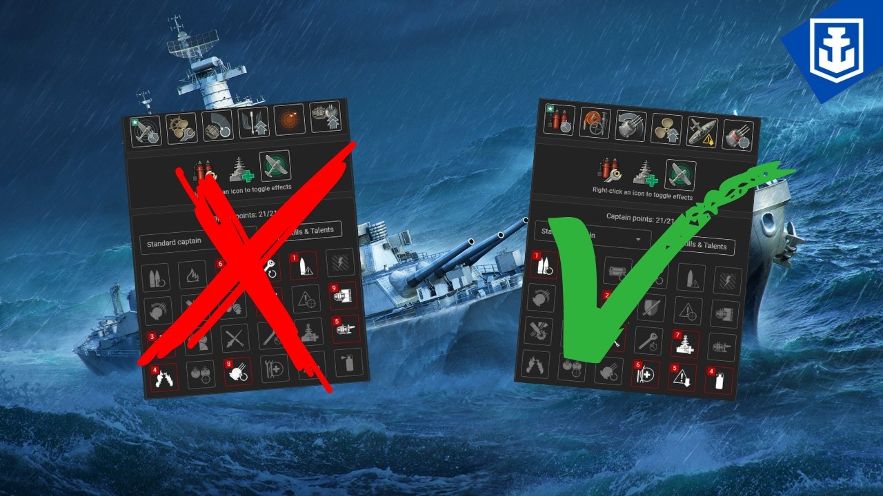 Wie skille ich einen BB Captain? | World of Warships #deutsch