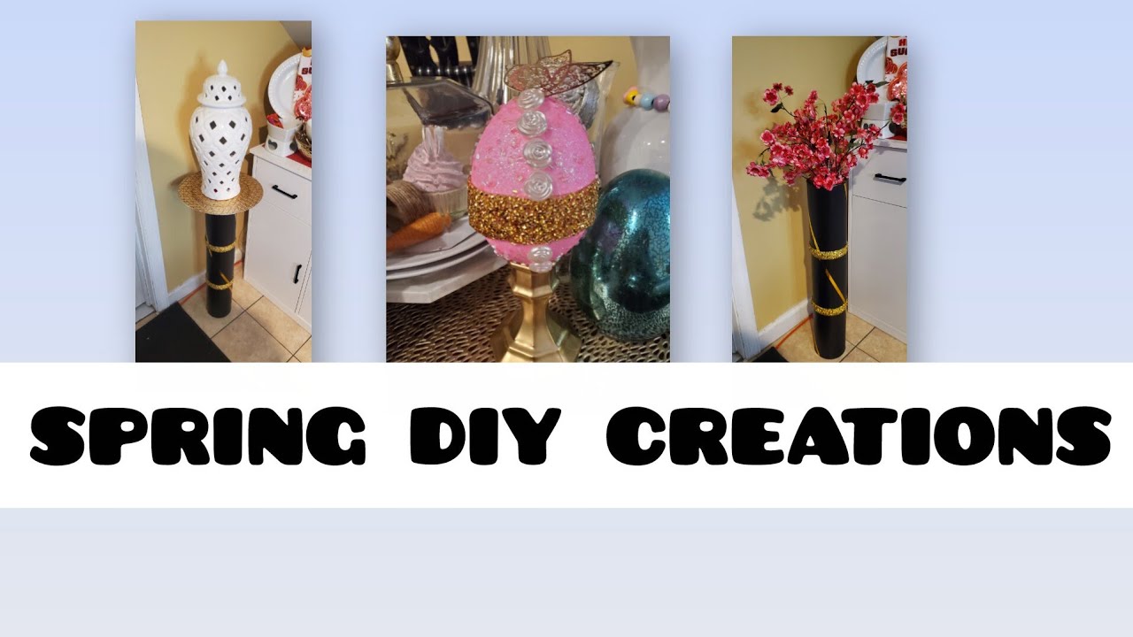 ✨️NEW✨️ SPRING #diy  HAND PAINTED MINI HOUSE DECOR AND #diy VASE. Please subscribe and hype #fyp