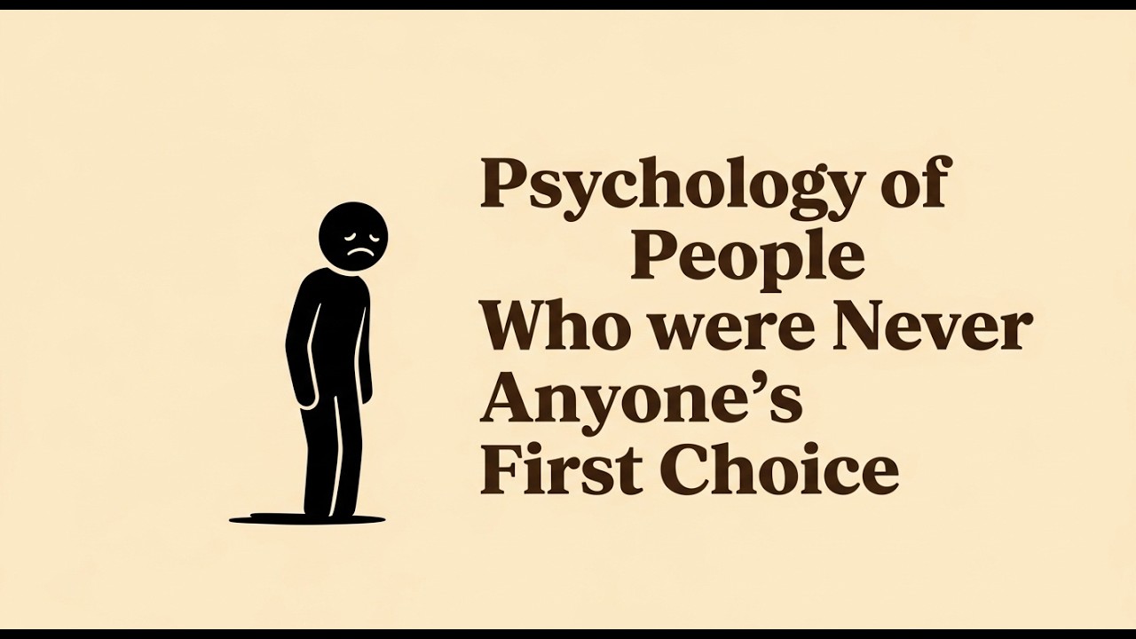 Psychology of People Who were Never Anyone’s First Choice