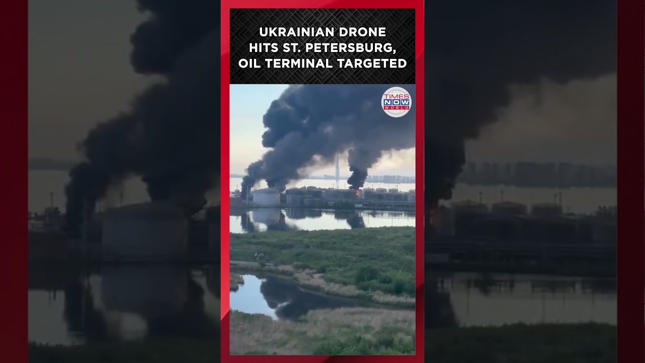 EXPLOSIVE VISUALS: Kyiv Targets Putin's City, Drone hits St. Petersburg Oil Terminal | World News