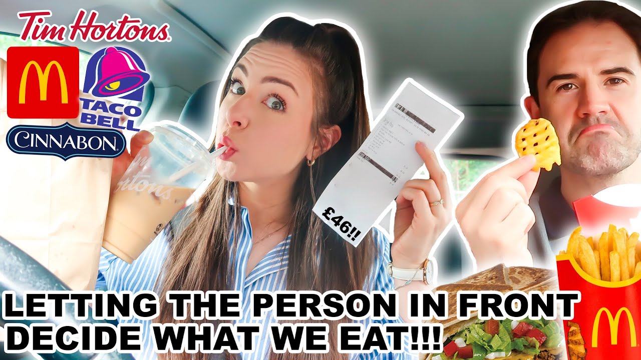 Letting The Person In Front Decide What We Eat For 24 Hours!