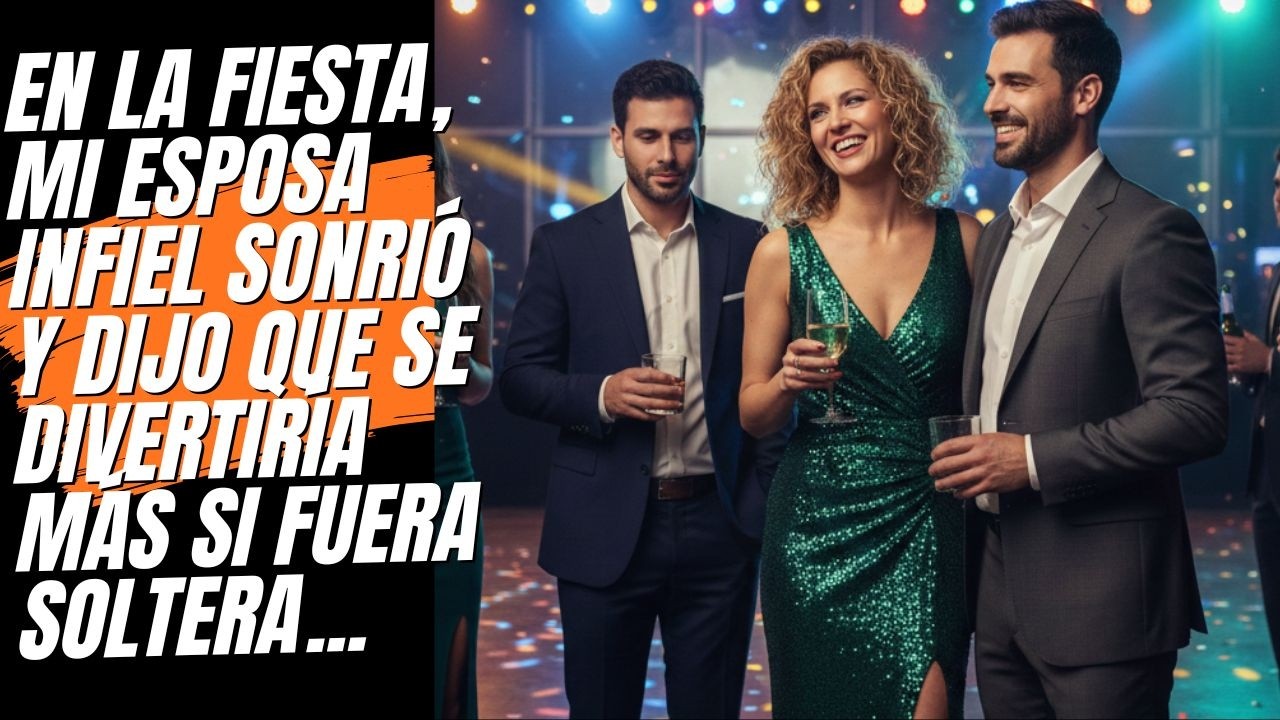 Ella me miró a los ojos en la fiesta y dijo: “Me divertiría más soltera”.