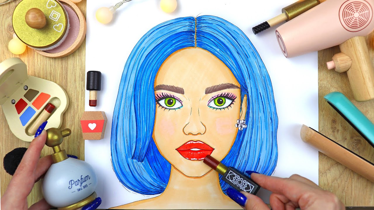 ASMR Makeup for Girl with New WOODEN Cosmetics 💄 Skincare