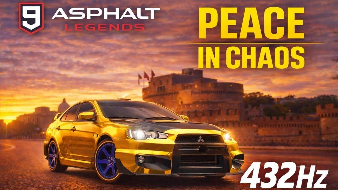 Gold Lancer Evolution 🏁 | 432Hz Gameplay | Asphalt 9 Aesthetic #Asphalt9 #nitro  #MobileGaming 
