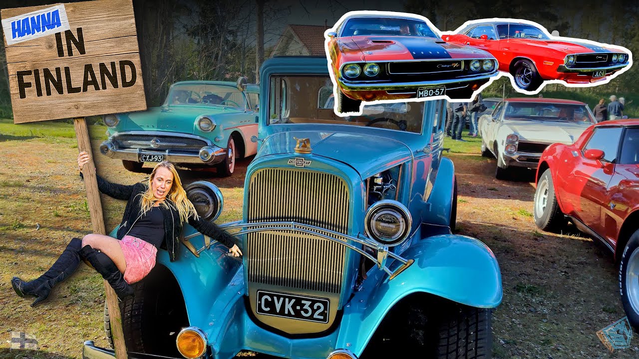 Hanna in Finland  | Countryside HIGH END CARS | Mopars #finland #classiccars #carmeet