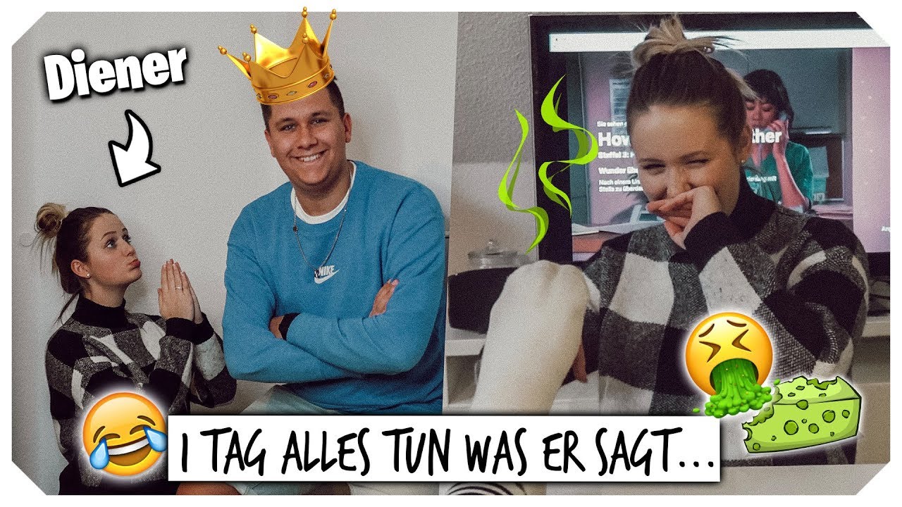 1 Tag ALLES TUN was mein FREUND sagt...😱 (super eklig & gemein..🤮😭) | Mone