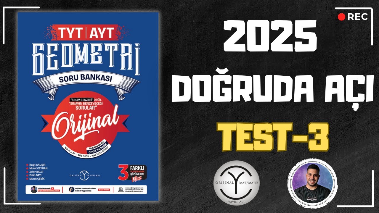 Doğruda Açı | Test-3 | TYT-AYT Orijinal Geometri Soru Bankası 2025  @bugraunses