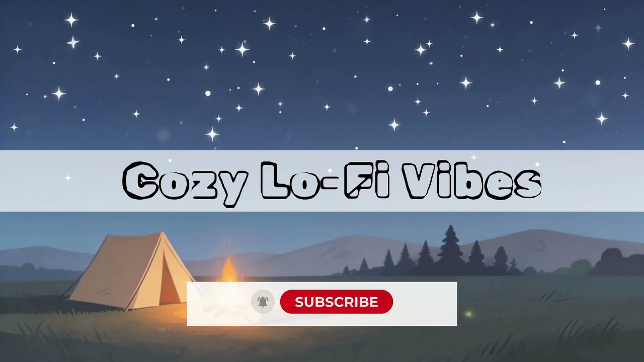 Cozy Campfire Night ⛺ Soft Lo-Fi Beats & Crackling Fire Ambience for Study & Relax