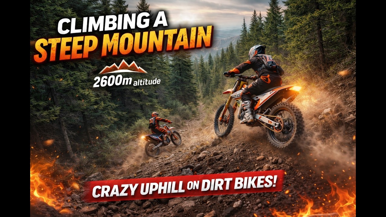 2-STROKE HARD ENDURO POV STEEP HILL CLIMB | RAW SOUND | ALTITUDE 2600m