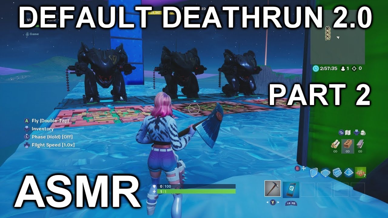 ASMR GAMING | Default Deathrun 2.0 | Часть 2 | Расслабляющее жевание жвачки + тихий шёпот